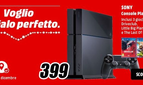 Playstation 4 prezzo mediaworld