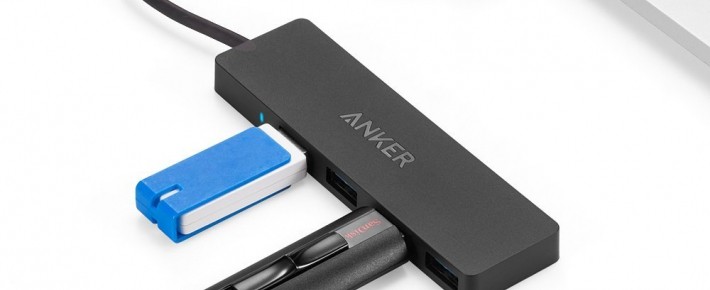 Anker Hub: adattatore con 4 porte USB 3.0 Ultra Sottile in offerta solo oggi - 0
