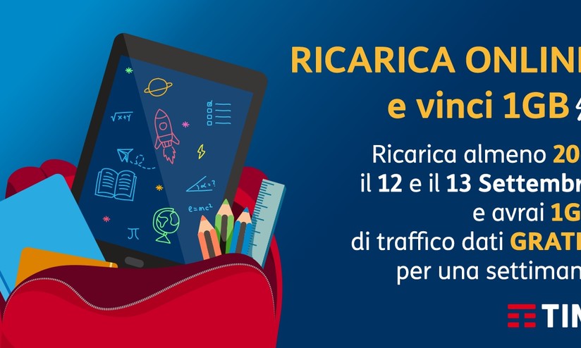 Tim 1gb Di Internet In Regalo Per 7 Giorni Con Una Ricarica