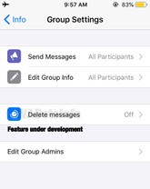 WhatsApp: automatic deletion of messages